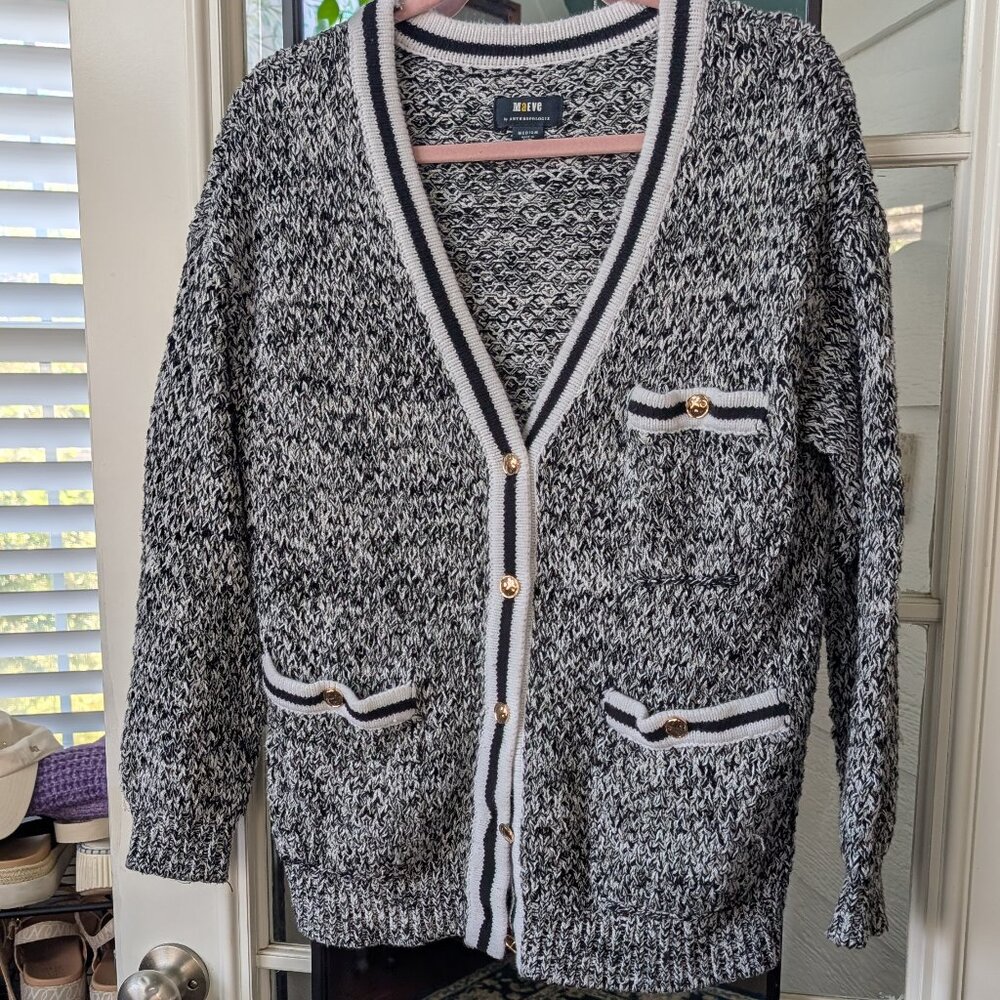 Maeve Tweed Boyfriend Cardigan - M - Anthropologie - Picture 9 of 13